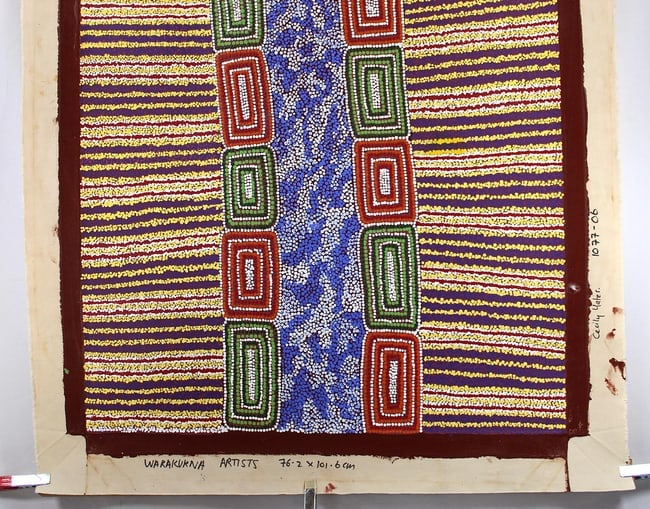 Australian Aboriginal painting by Cecily Wintiragu Yates. - 3