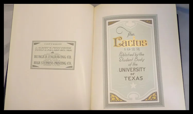 1922 Cactus University of Texas Annual - 7