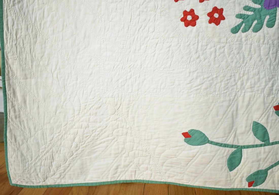 1930's Floral Bouquet Applique Quilt - 8