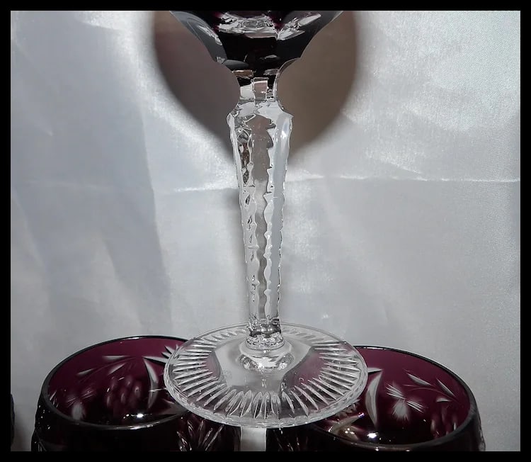 Nachtmann Traube Amethyst Sherry/ Liqueur Glasses - 3