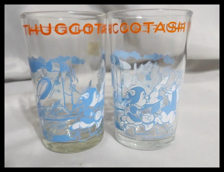 1974 Warner Bros. "Thufferin' Thuccotash" Looney Tunes Character Swag Glass - 3