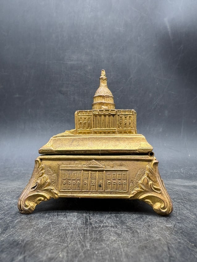 Jennings Brothers Vintage Capitol Washington DC Building Jewelry or Trinket Box - 4