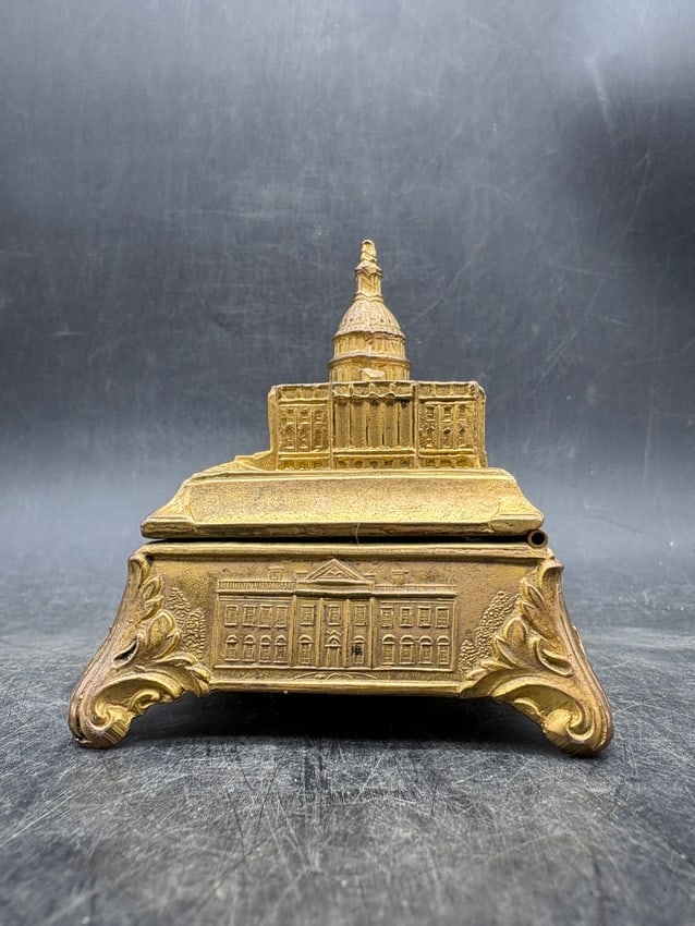 Jennings Brothers Vintage Capitol Washington DC Building Jewelry or Trinket Box - 5