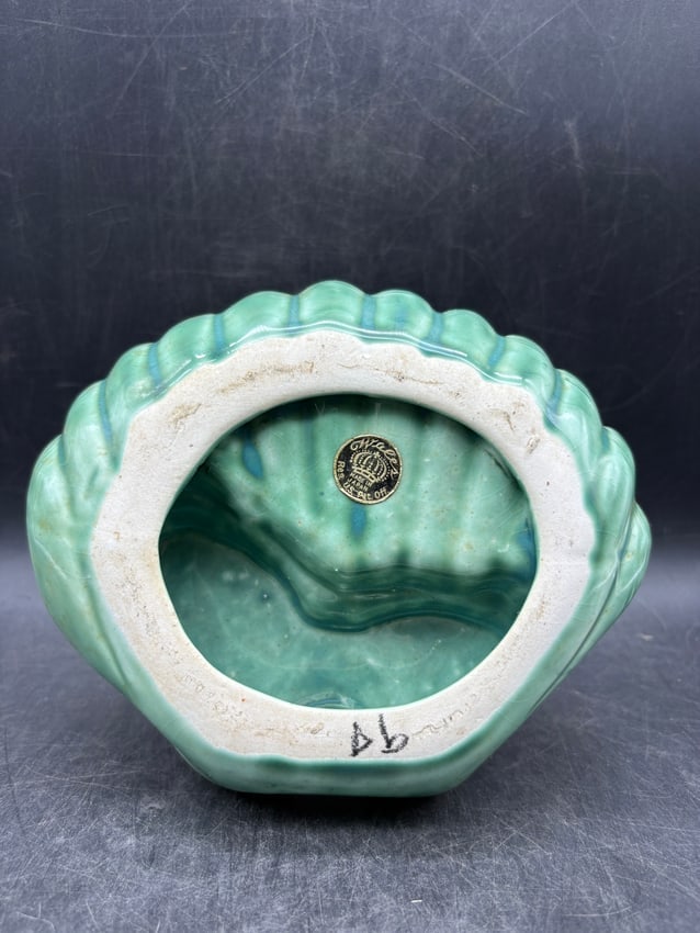 Original Wales Japan Boxer Dog Ashtray Dish Mid Century Figural Ceramic w/ Label - 7