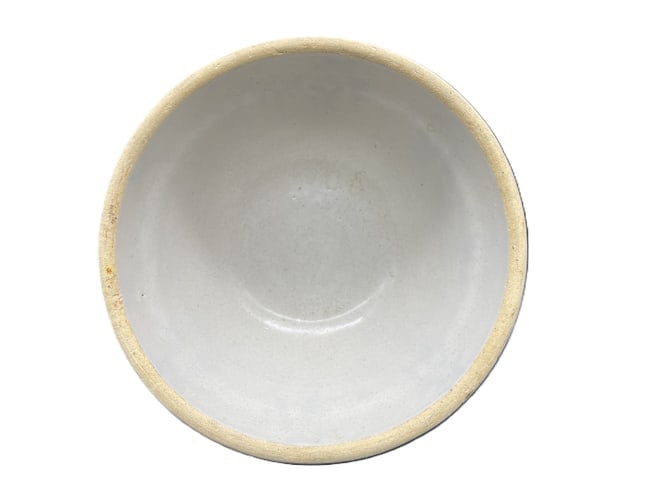 Antique Spongeware Mixing Bowl Crock - 4