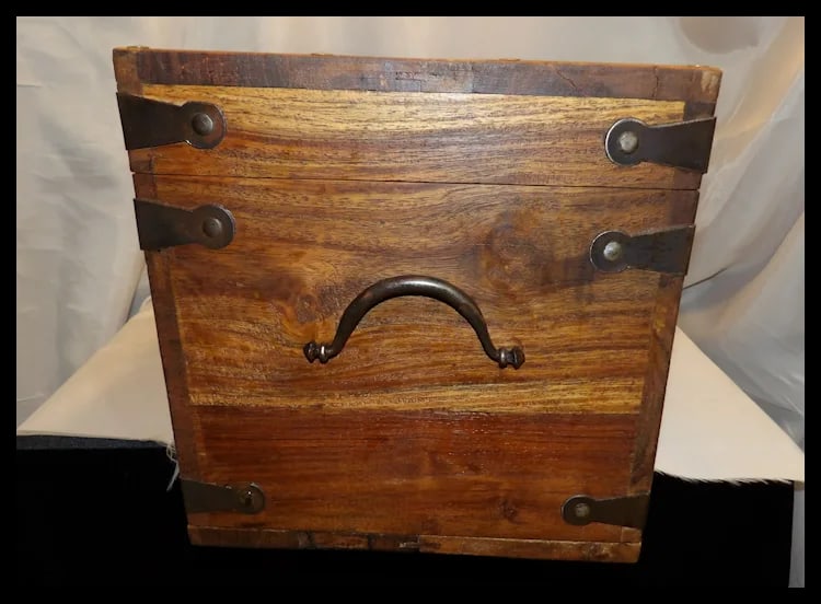 Wooden Storage Chest- Cast Iron Hardware - 8