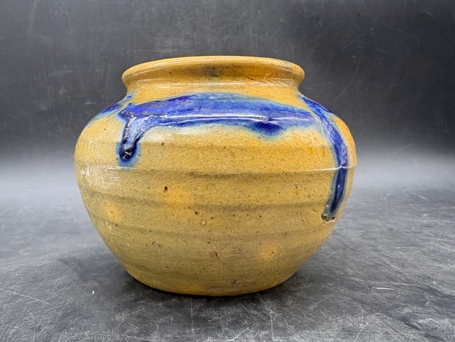 Vintage Belknap Hardware Manufacturing Co. Stoneware Pottery Vase - 2