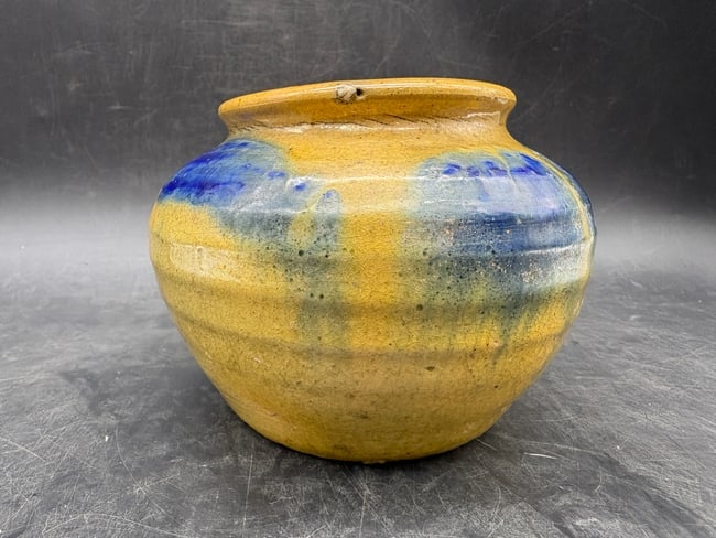Vintage Belknap Hardware Manufacturing Co. Stoneware Pottery Vase - 4
