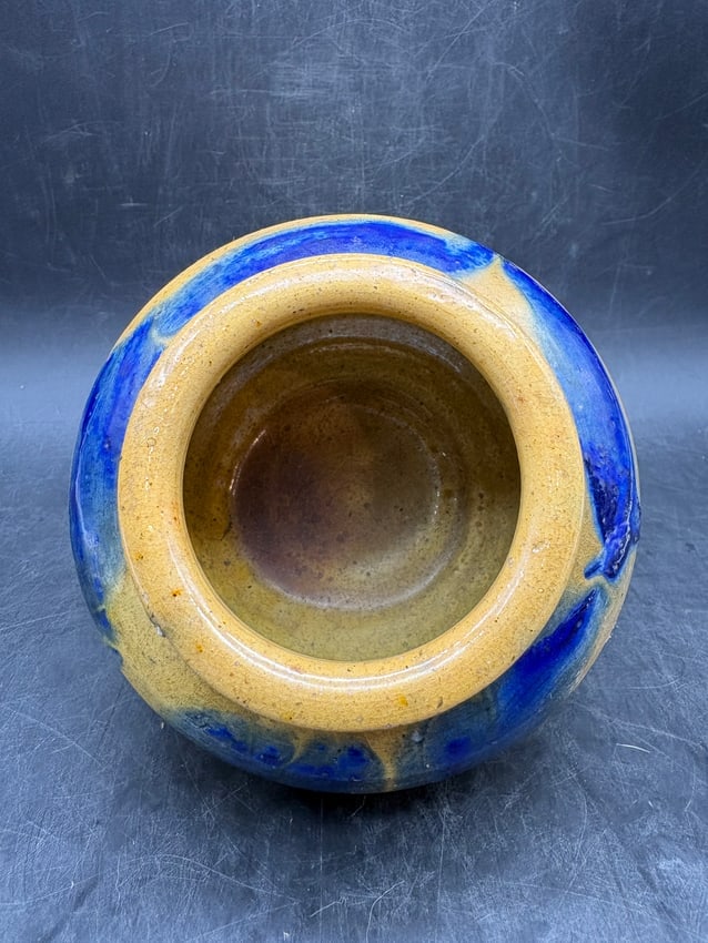 Vintage Belknap Hardware Manufacturing Co. Stoneware Pottery Vase - 5