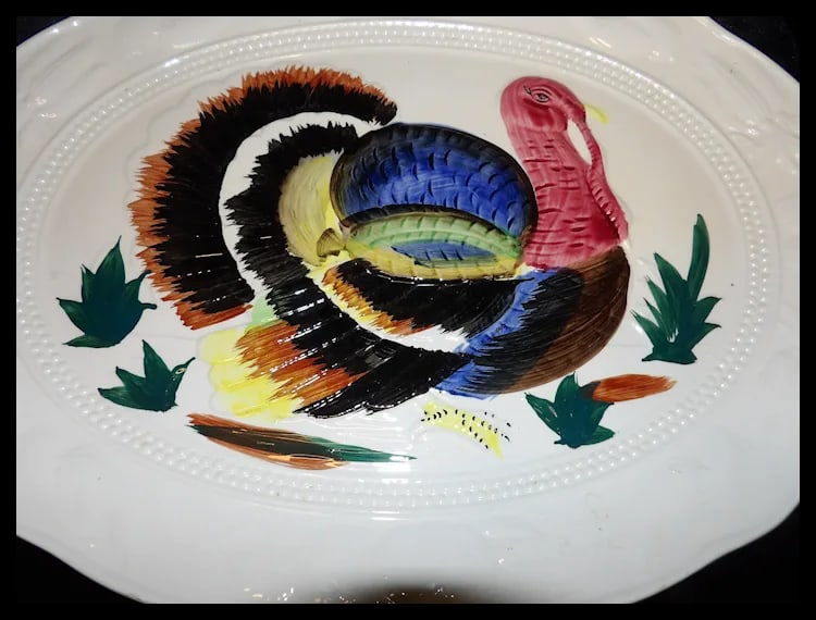 Vintage Large Turkey Platter Made in Japan - 3