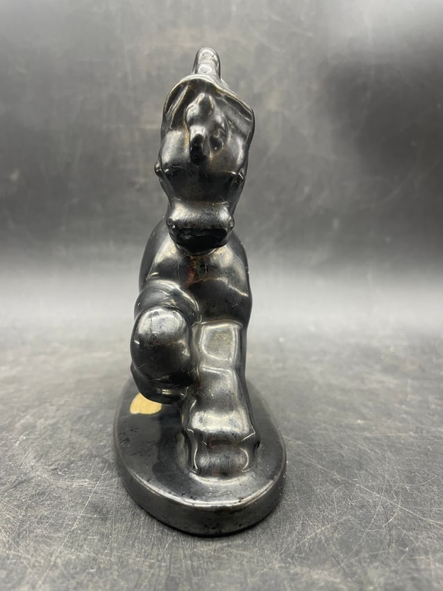 Vintage Royal Haeger Horse R402 Figurine Black Nickel Statue - 3