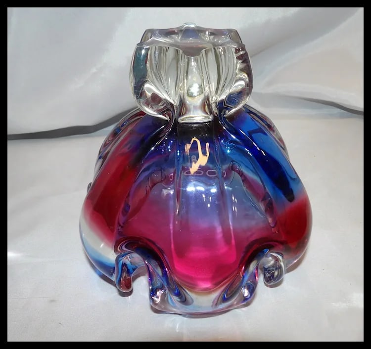 Bohemia Art Glass Dish by Josef Hospodka for Chribska Glassworks - 6