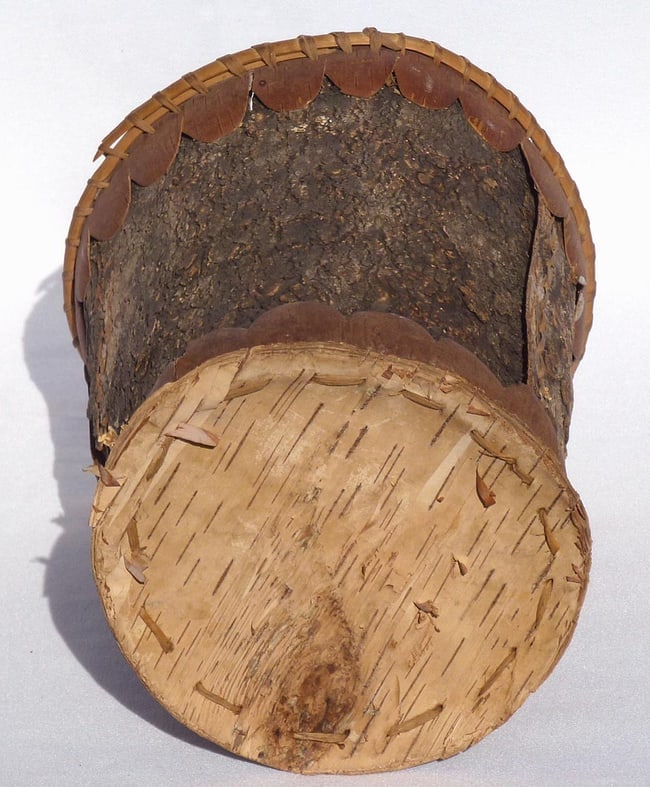 A birch bark vase, possibly made about the 1930's - 9