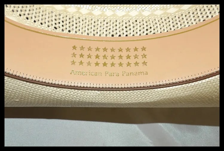 American Hat Company American Para Panama Straw Cowboy Hat Size 7 NOS - 7