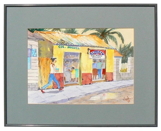 A folk painting from either Haiti or the Dominican Republic - 2