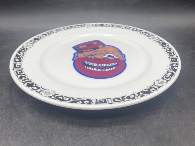COON CHICKEN INN BLACK AMERICANA PLATE SYRACUSE CHINA - 5