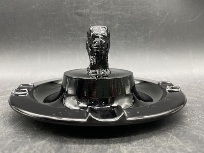 LE SMITH GLASS ELEPHANT ASHTRAY TRINKET DISH - 2