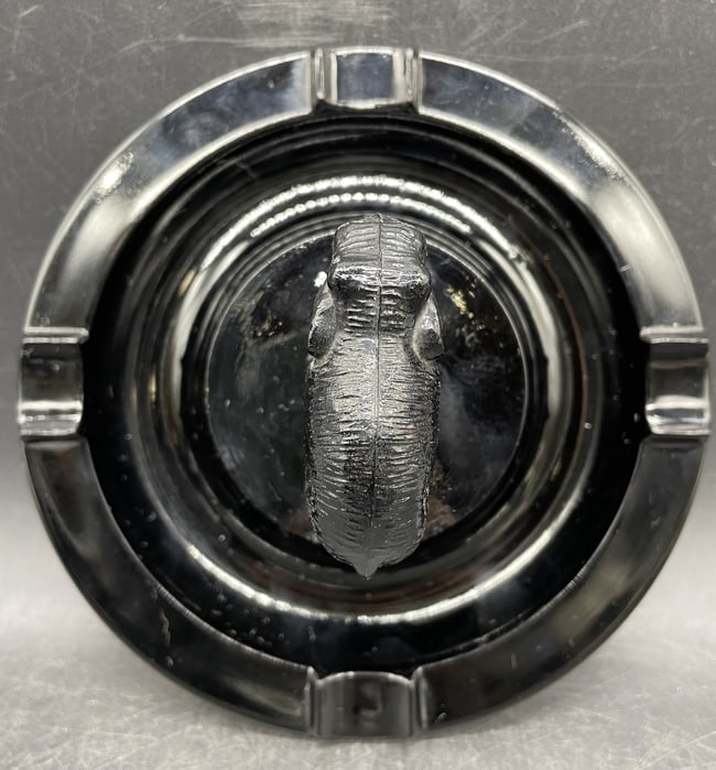 LE SMITH GLASS ELEPHANT ASHTRAY TRINKET DISH - 4