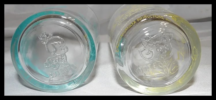 1960's Hanna-Barbera Flintstone Jelly Glasses - 7