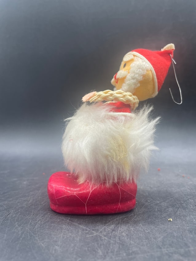 Vintage Santa in Boot Ornament Japan - 2