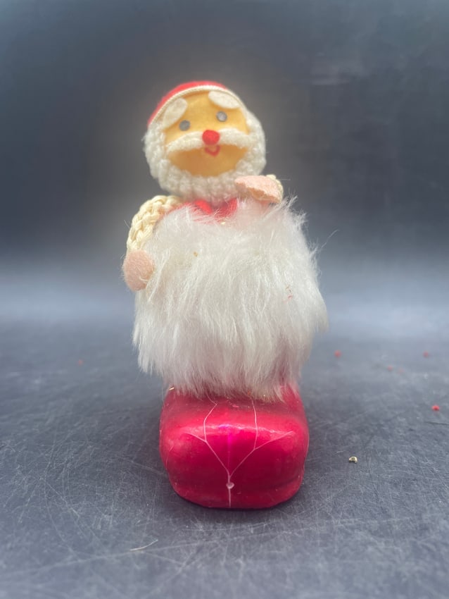 Vintage Santa in Boot Ornament Japan - 3