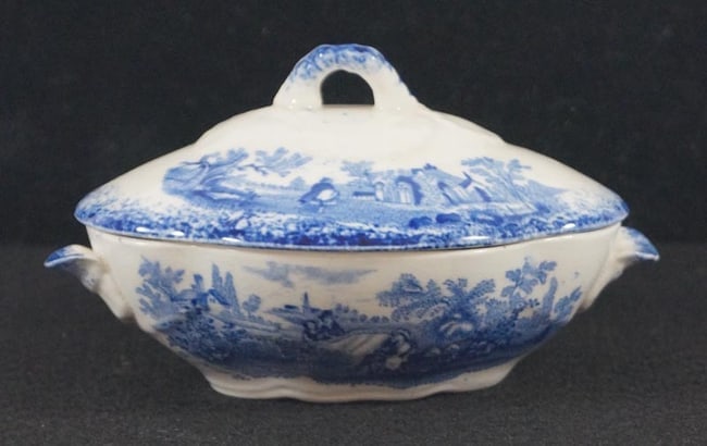 Child's Blue China 5 3/8" Toy Vegetable #26 - 2