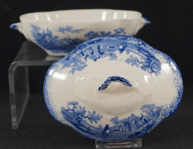 Child's Blue China 5 3/8" Toy Vegetable #26 - 6