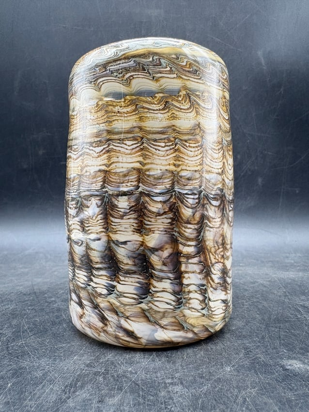 Early Doug Sweet Studio Art Glass Vase Signed & Dated 1978 - 6