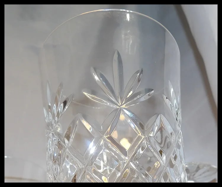 LENOX "Charleston" Iced Tea Glass 6 3/4" Hand Blown Lead Crystal - 9