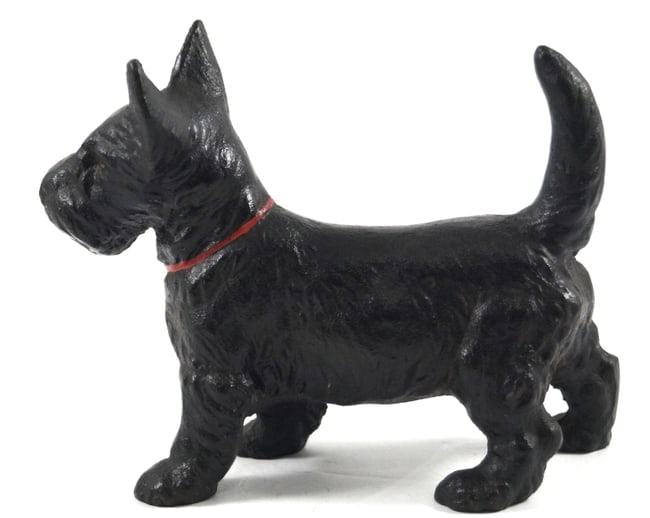 Scottie Dog Cast Iron Hubley Doorstop - 4