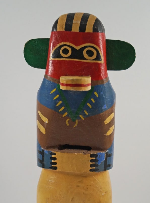 Totem Pole Doll Wooden Antique Still Bank - 5