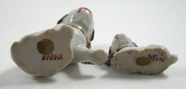 Vintage Pug Dog & Puppy Ceramic Figurines - 5