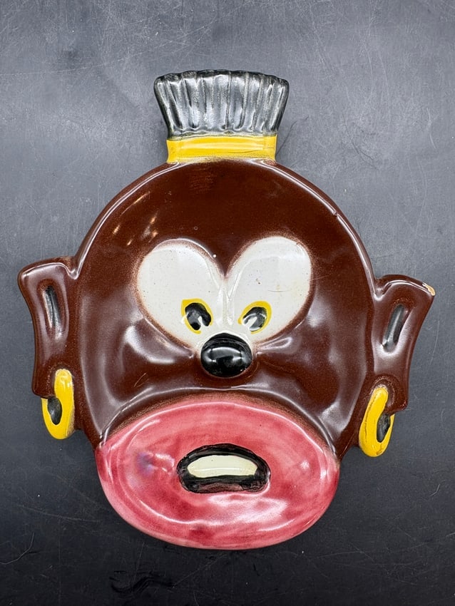 Unusual Spoon Rest: Date/Period: unknown Dimension: Approx. 6" x 5.75" Material: ceramic Additional Information: Unusual Spoon Rest Ceramic Shipping: Domestic: Flat-rate of $9.00 to anywhere within the contiguous U.S.