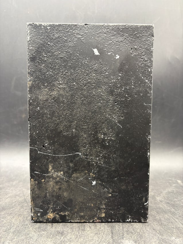 Antique THE DIAMOND MATCH COMPANY Tin Metal Hinged Box - 8