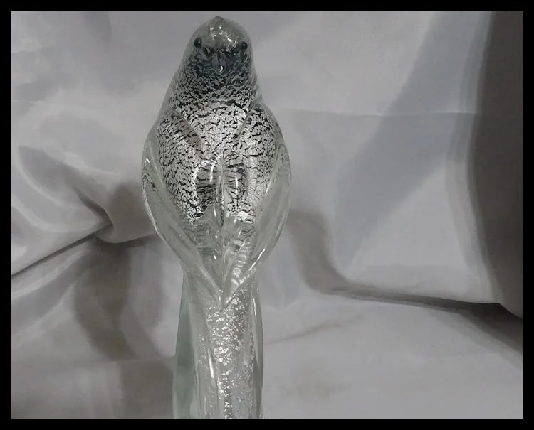 Murano Formia Fischer's Whydah Glass Sculpture from Exotic Birds of the World - 7