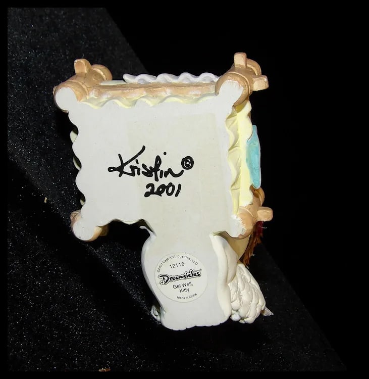 Rare Get Well, Kitty Figurine 2001 Dreamsicle - 8