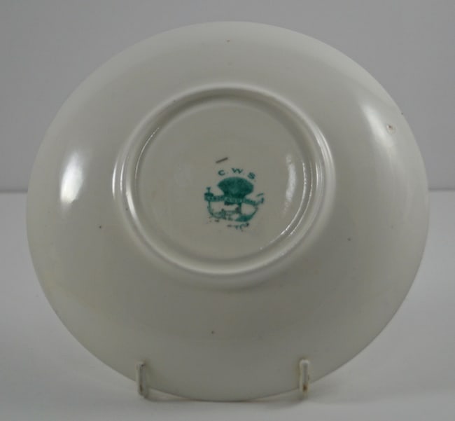 Bedlington Terrier Dog China Cup Saucer Dated 1911 - 7