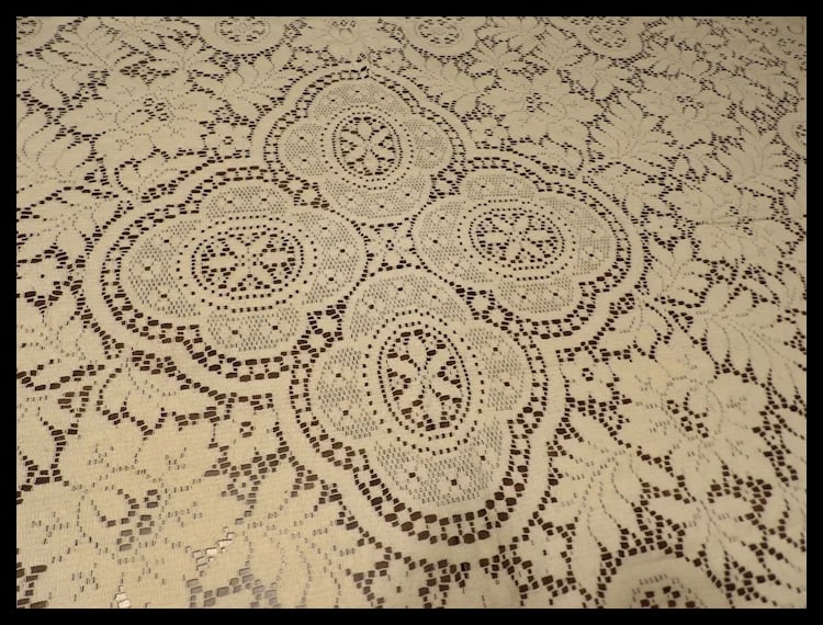 Lace Tablecloth Machine Made - 7