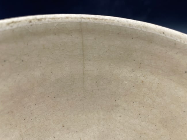 Spongeware Spatterware Mixing Bowl 6" Red Wing Stoneware Bowl - 7