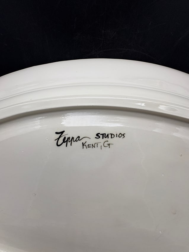 Zeppa Studios Large Hand Painted Platter Life's is too short to hunt with an ugly dog - 4
