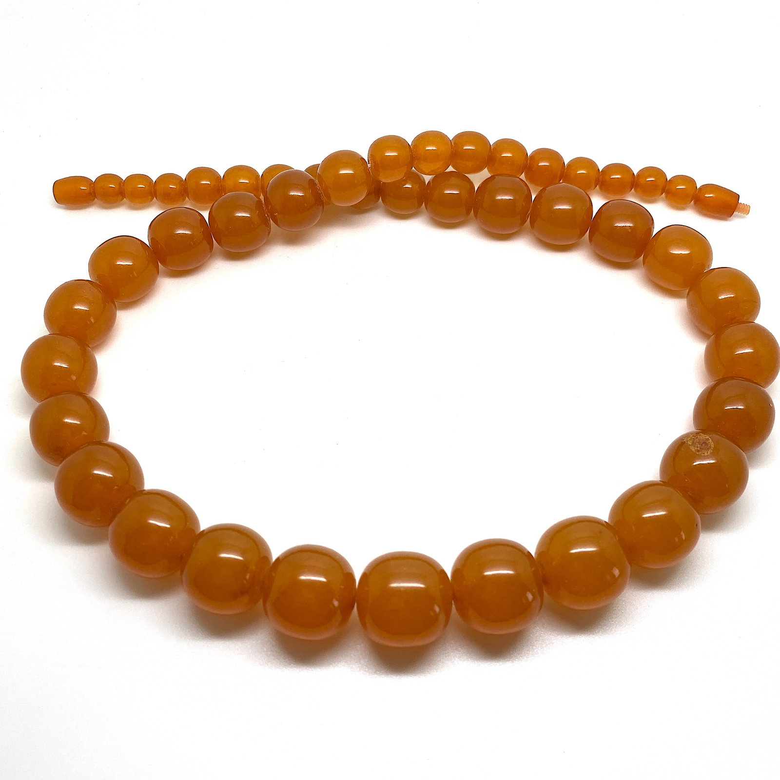Stunning Amber Necklace made from Round Amber beads - 6