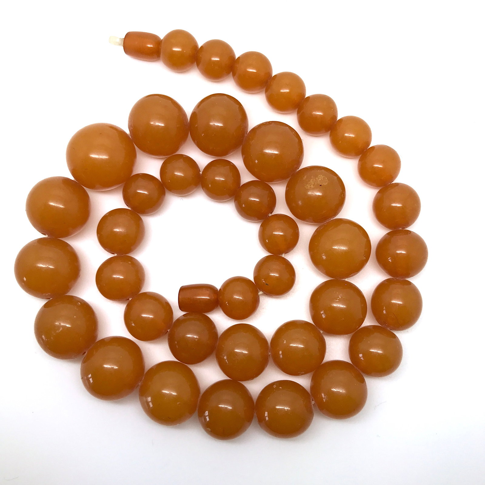 Alluring Amber Necklace made from Round Amber beads - 2