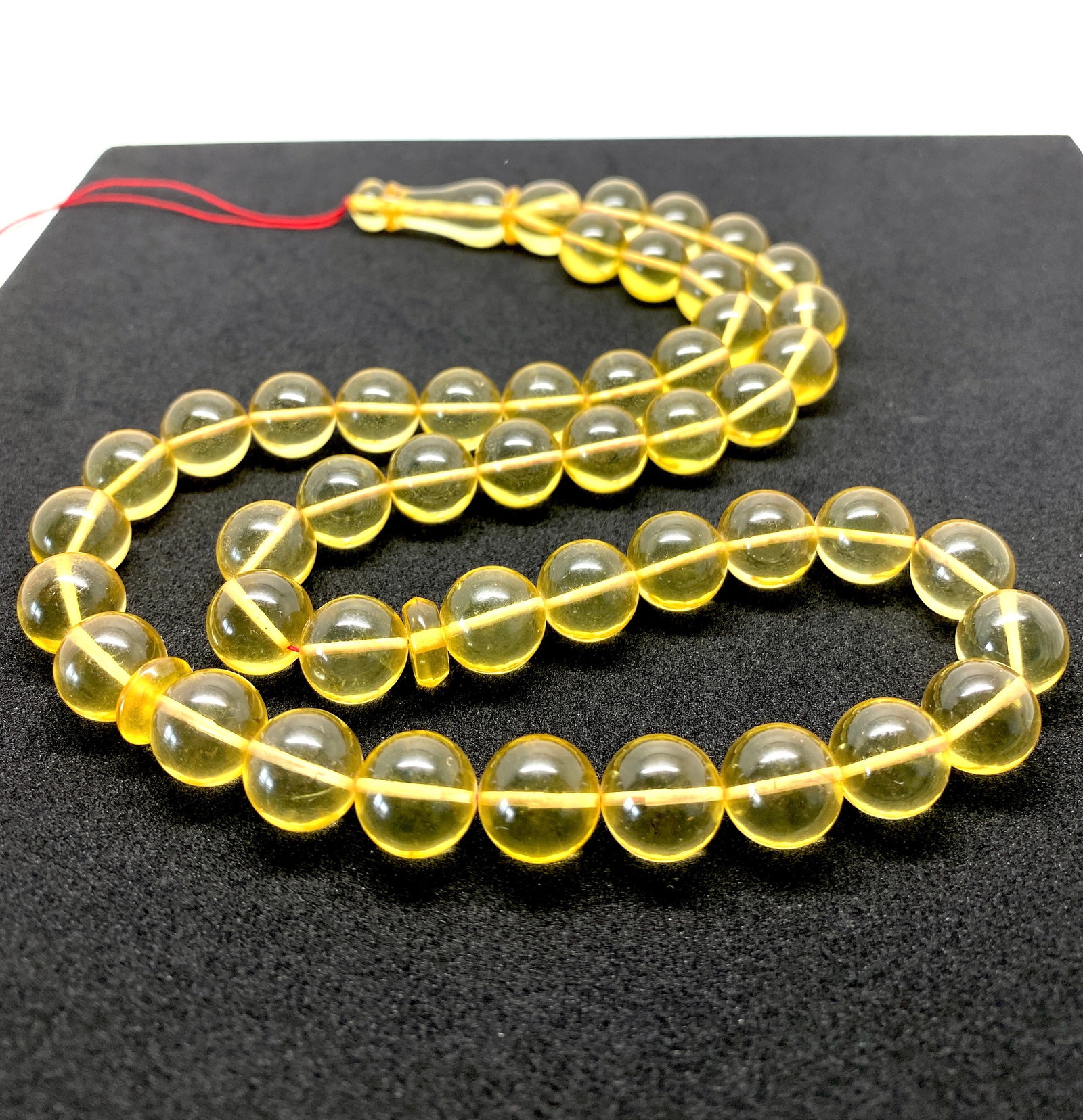 Grand Amber Tesbih made from Round Amber beads - 7