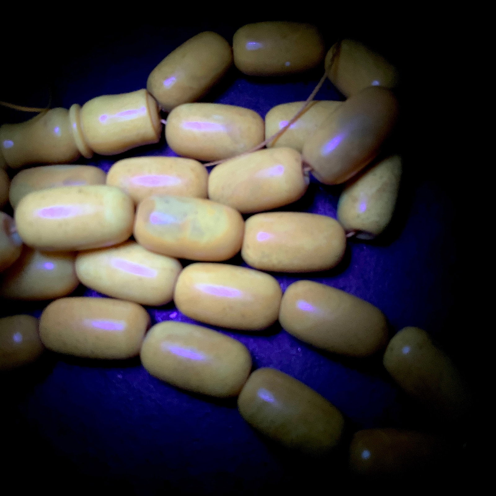 Phenomenal Amber Tesbih made from Barrel shaped Amber beads - 2