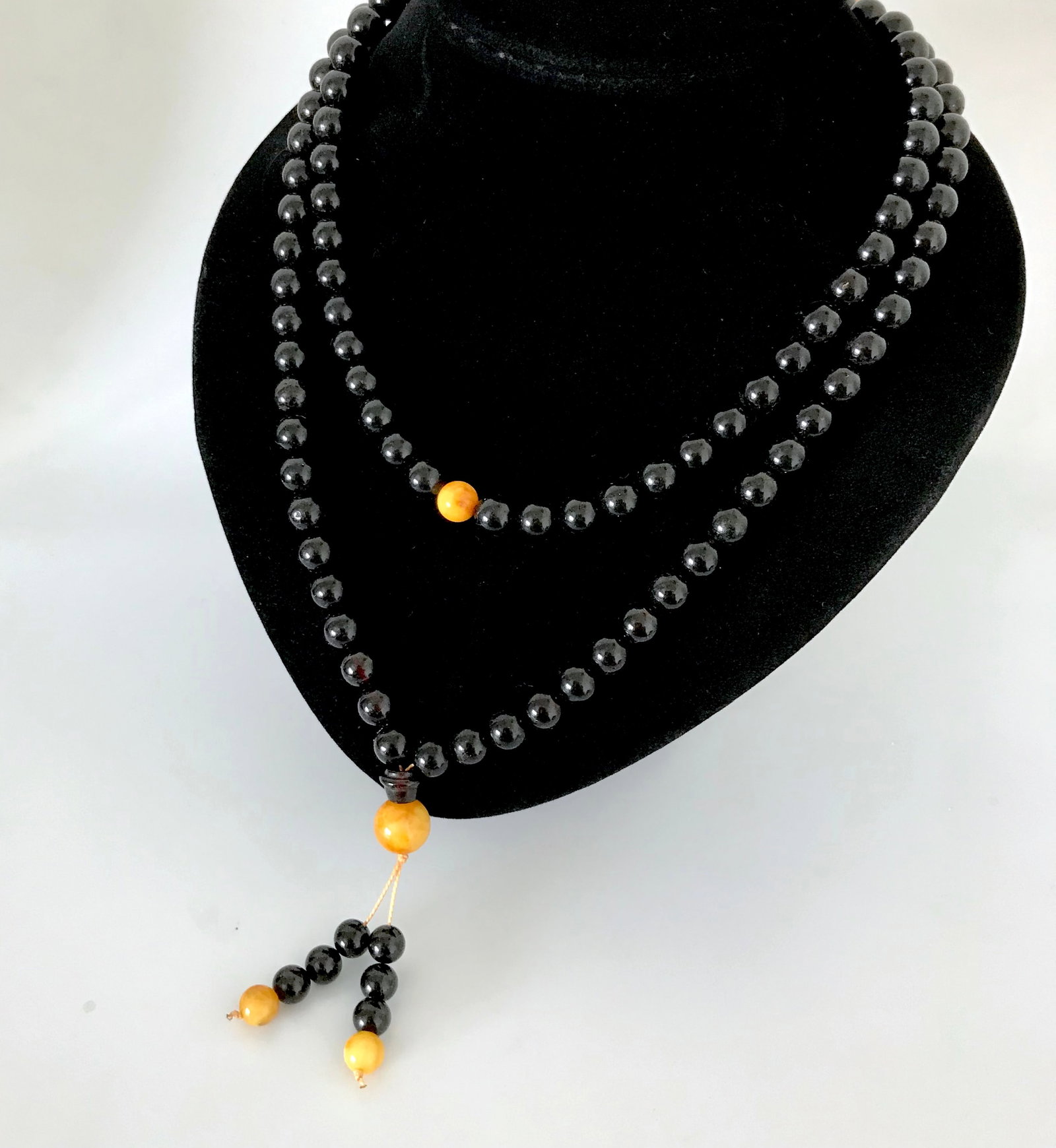 Staggering Amber Mala made from Round Amber beads - 2