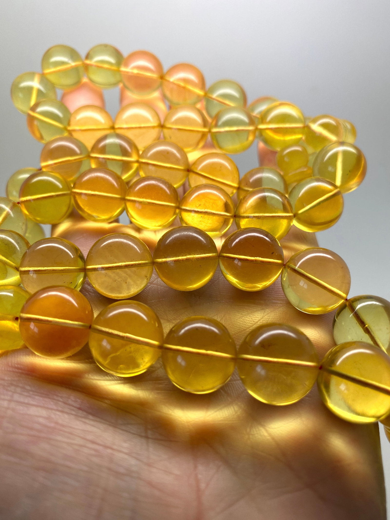 Outstanding Amber Tesbih made from Round Amber beads - 7