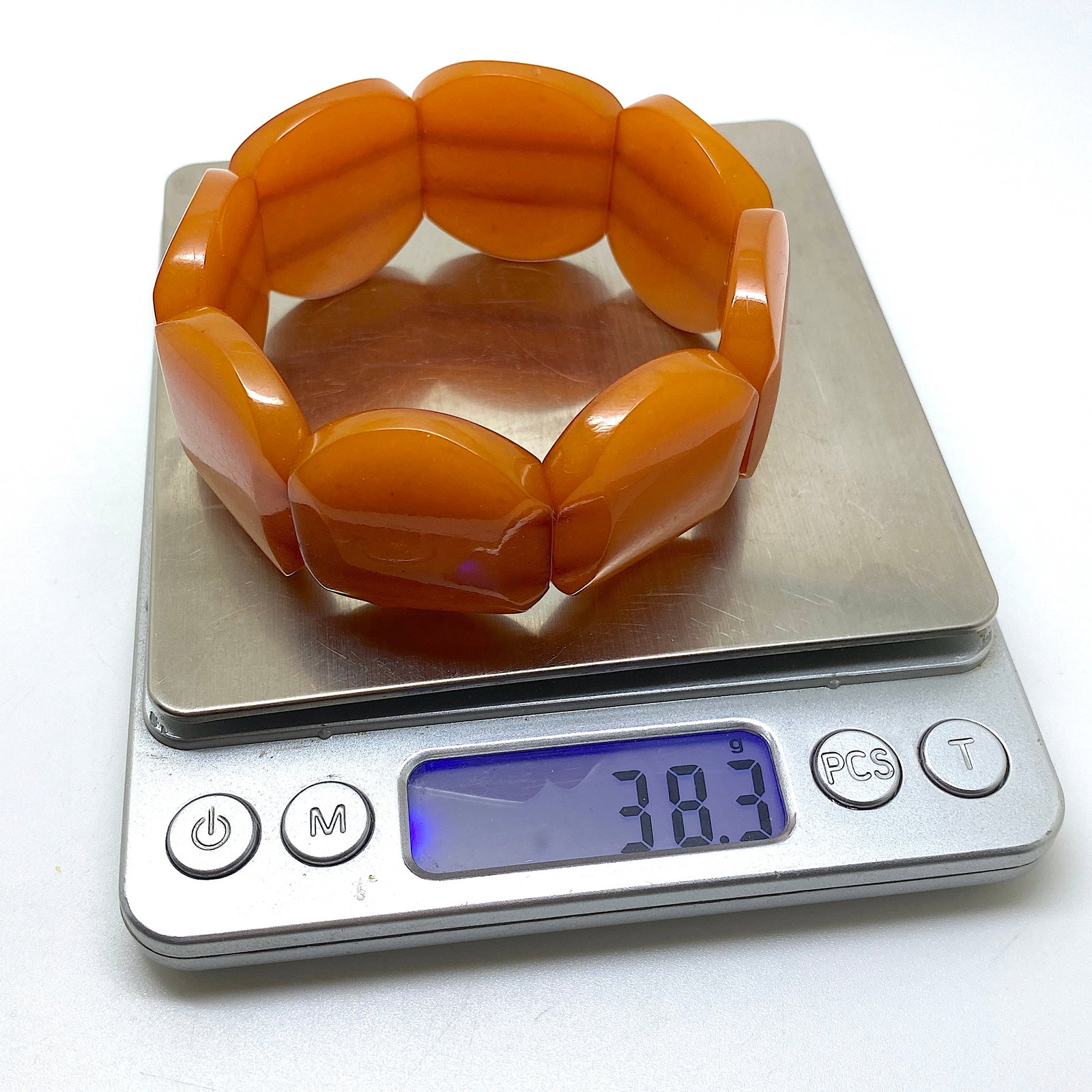 Unique and Splendid cut Amber bangle bracalet - 2