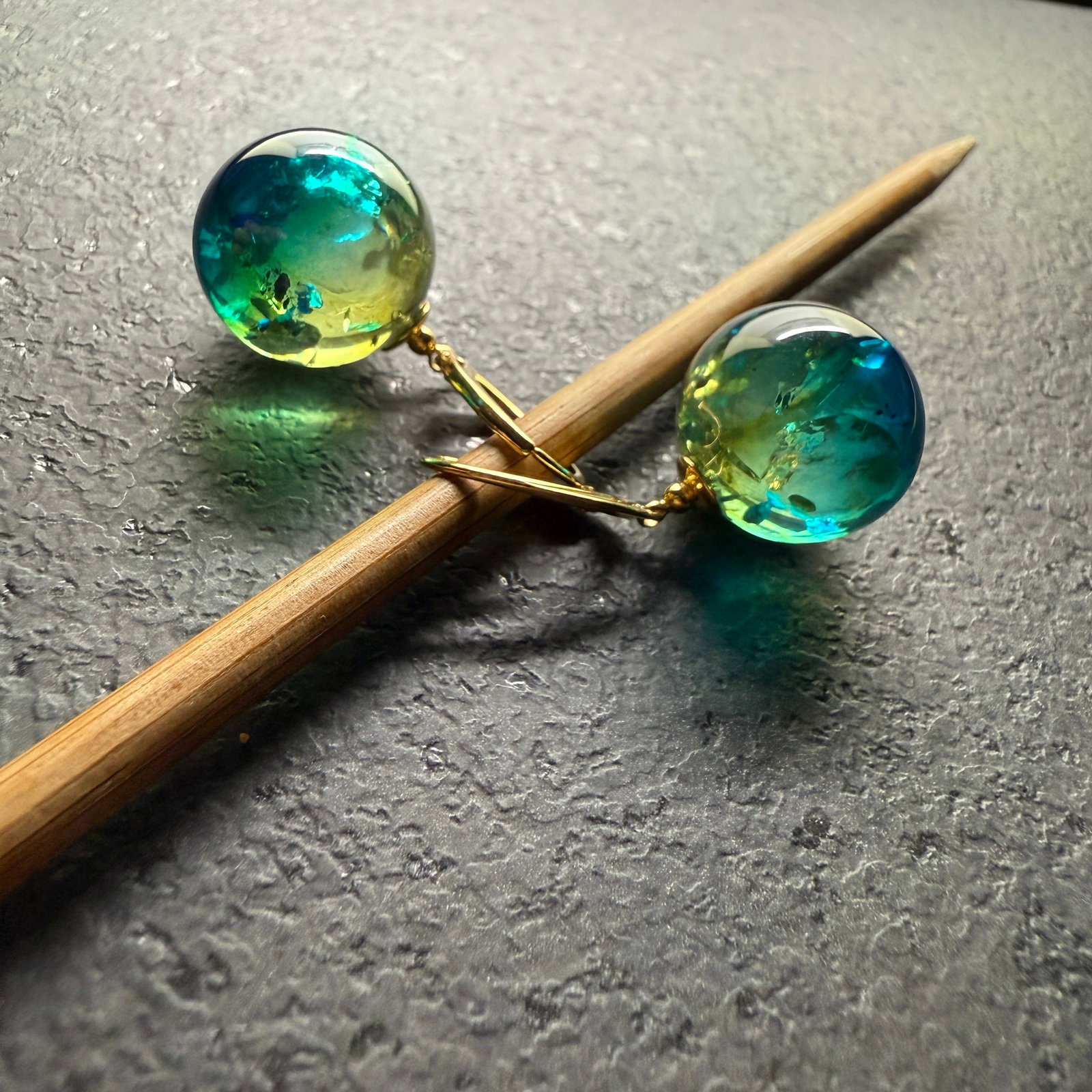 Stunning Amber Earrings - 2