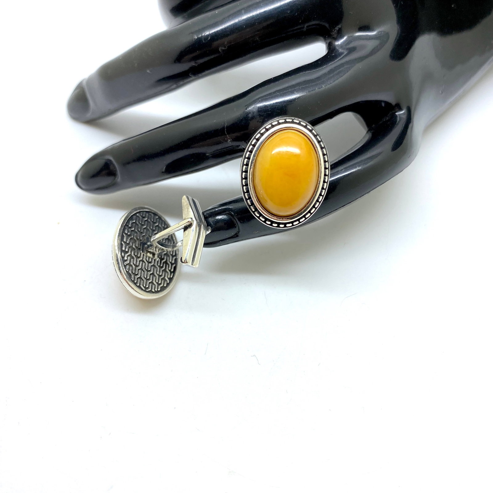 Astonishing Amber Cufflinks - 2