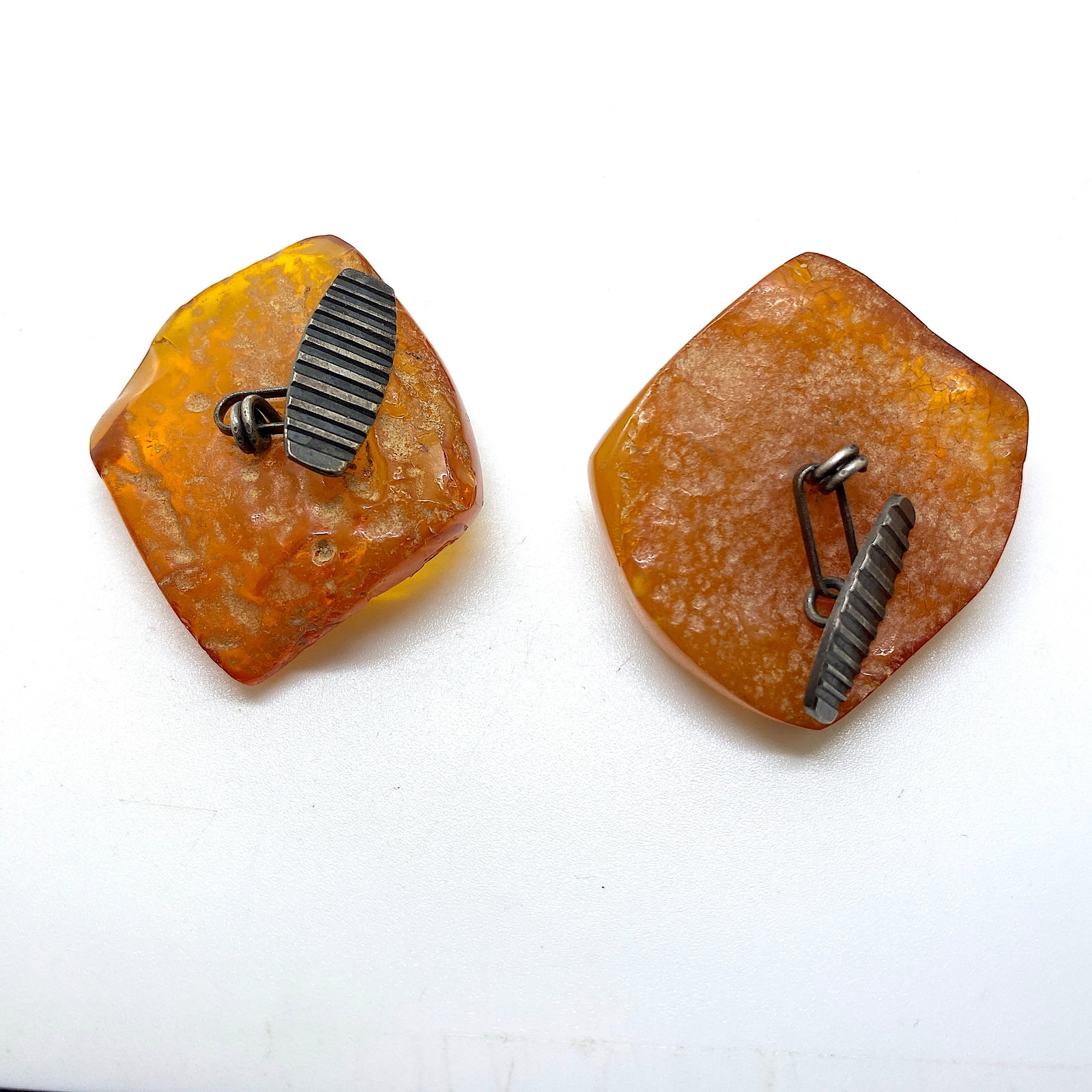 Exquisite Vintage Amber Cufflinks - 4